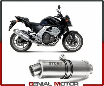 Exhaust Storm By Mivv Muffler Oval Steel For Kawasaki Z 750 2007 > 2014 • $198.57